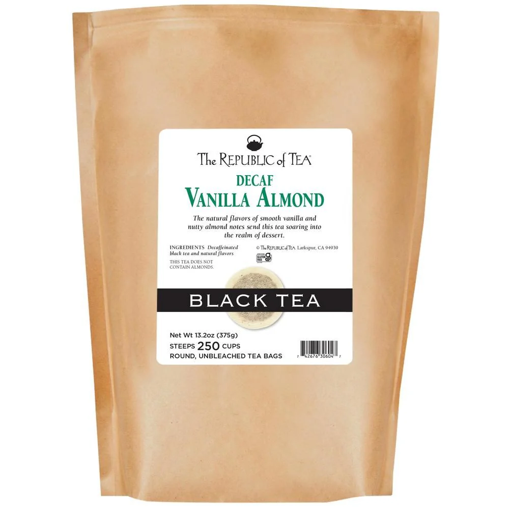 Decaf Vanilla Almond Black Tea Bags - Bulk